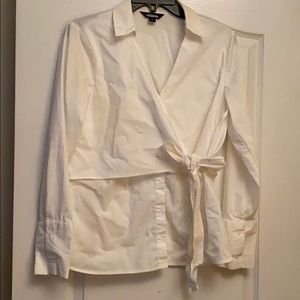 Project Runway Crossover Blouse with side tie